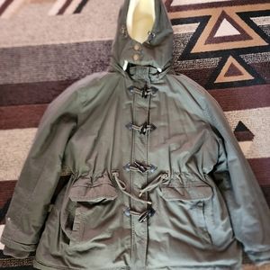 Army olive green heavy winter parka